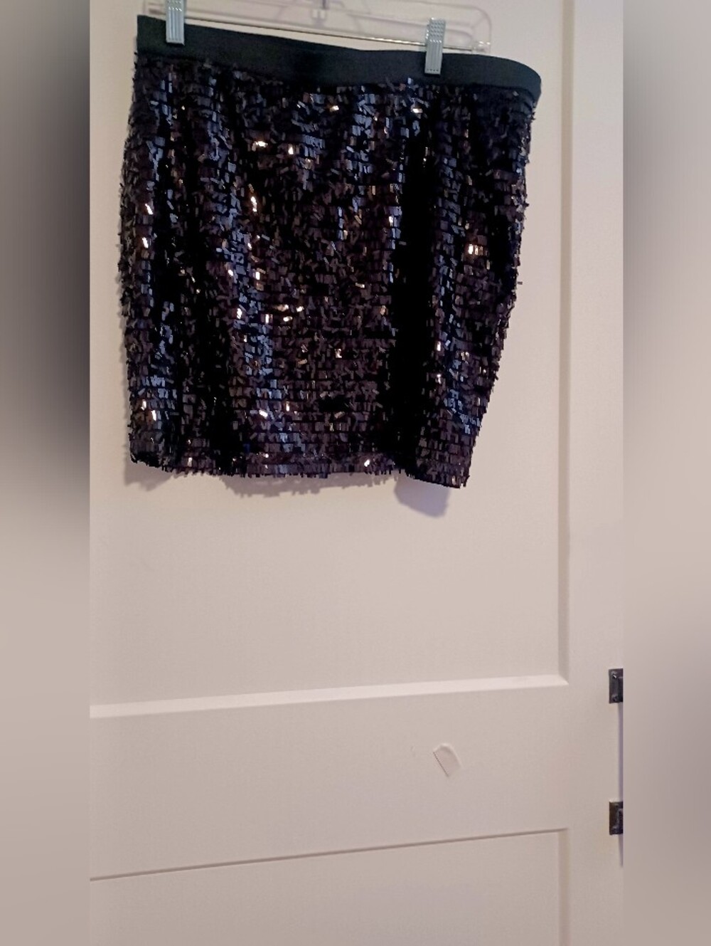 Joe Fresh Black Sequin Mini Skirt